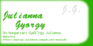 julianna gyorgy business card